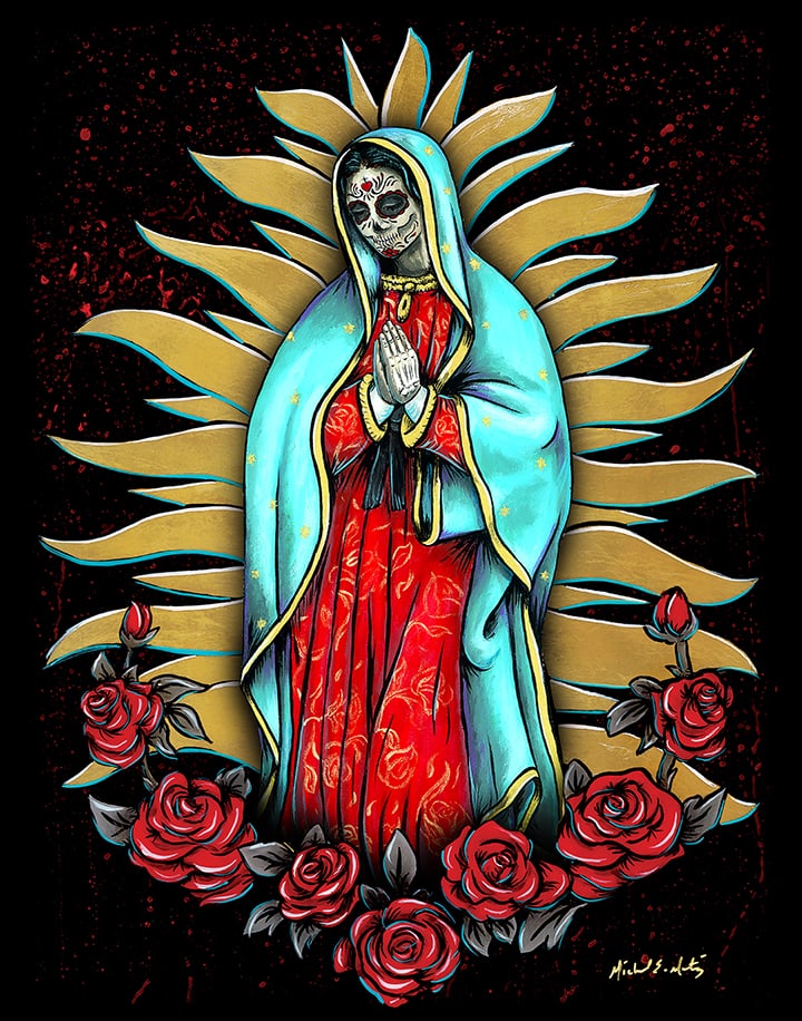 Virgen Maria_18x24_72dpi SOLD - Virgen Maria