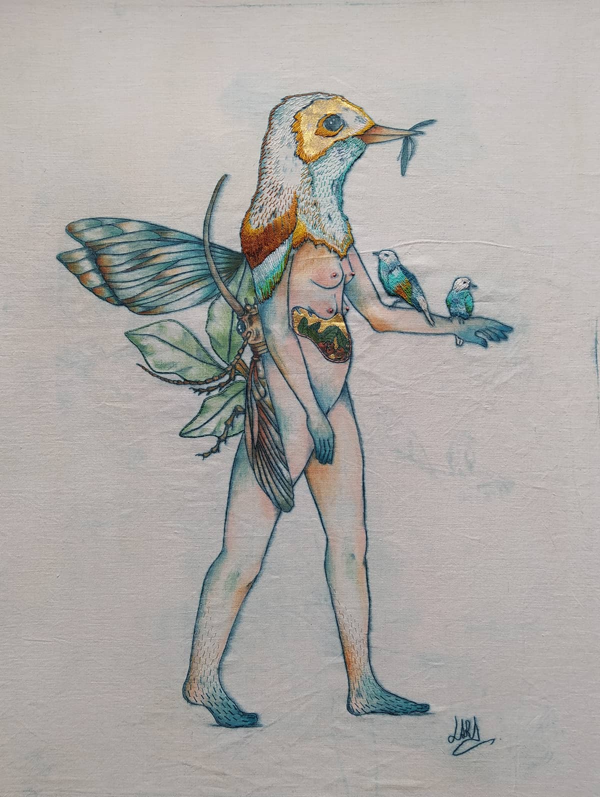 _L'oiselle et sa Recolte #2 (The Bird and its Harvest)